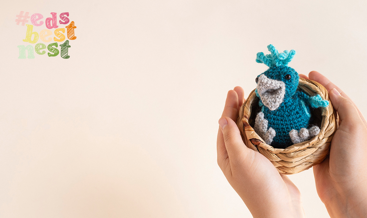 Summer photography competition crochet a mini bird and win